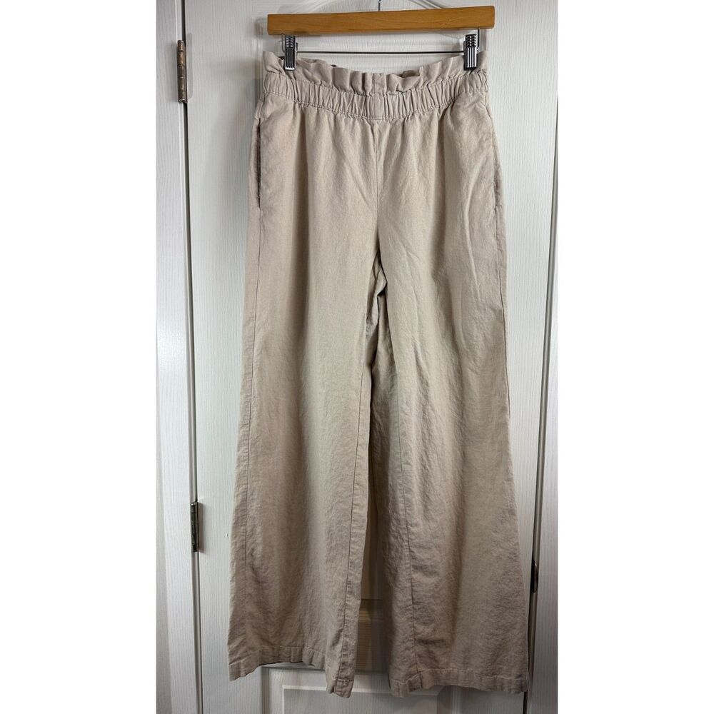 Express Cream Wide Leg Pants